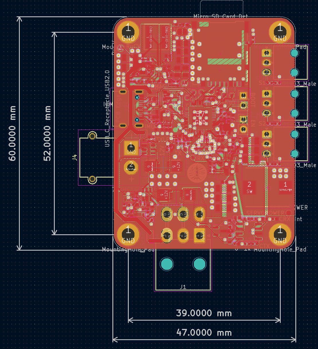 KiCAD of the PCB